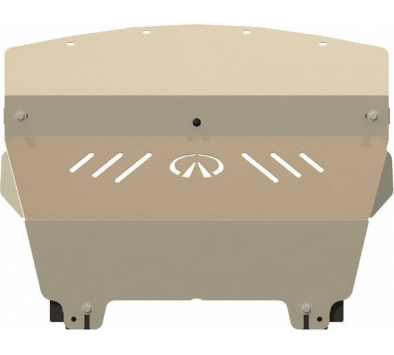 Защита картера SHERIFF двигателя алюминий 5 мм для INFINITI Q50 / Q60 (G25)-2010 / 2011 / 2012 / 2013 / 2014 1406 V1 1