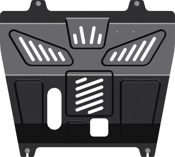 Защита картера двигателя и КПП SHERIFF Smart Line сталь 2 мм для RENAULT Koleos / NISSAN X-Trail / NISSAN X-Trail T31 / NISSAN Qashqai (Сборка Россия) SL 9055