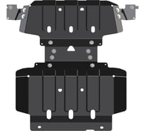 Защита картера SHERIFF для CHEVROLET Silverado 2019-6,6 V8 DURAMAX AT6 TD, универсальная штамповка, сталь 2.5 мм, с крепежом 4366