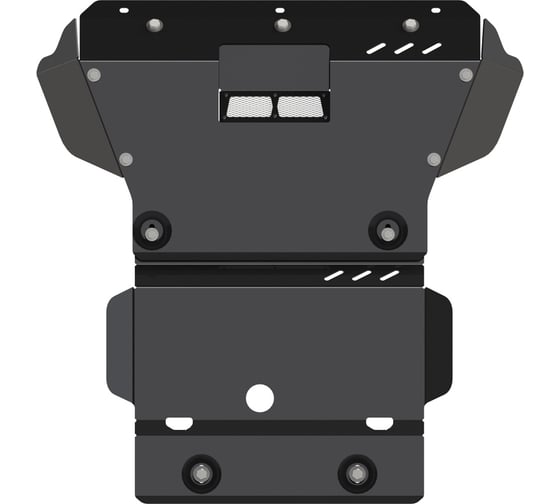 Защита картера SHERIFF и радиатора для TOYOTA 4RUNNER 2019-4.0 AT Fu/ WD/, гнутая, сталь 3 мм, с крепежом 4874 1