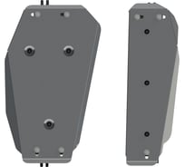 Защита топливного бака SHERIFF для NISSAN X-Trail 2015-2.5 CVT 4wd/2.0 MT 2wd/2.0 CVT 4wd/1.6 Diesel MT 4wd/, гнутая, алюминий 4 мм, с крепежом 3934