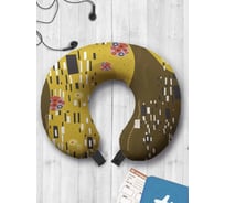 Туристическая дорожная подушка для путешествий в самолете/машине AMBESONNE хаотичная абстракция trp_3421