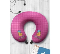 Туристическая дорожная подушка для путешествий в самолете/машине AMBESONNE возьми уточку trp_378619