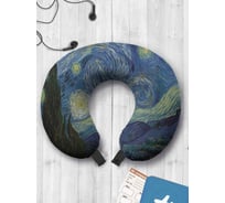 Туристическая дорожная подушка для путешествий в самолете/машине AMBESONNE звездная ночь trp_7906