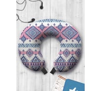 Туристическая дорожная подушка для путешествий в самолете/машине AMBESONNE народная вышивка trp_5914