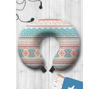 Туристическая дорожная подушка для путешествий в самолете/машине AMBESONNE узорная комбинация trp_5912