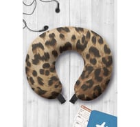 Туристическая дорожная подушка для путешествий в самолете/машине AMBESONNE леопардовое окружение trp_3750