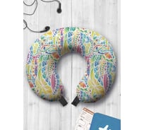 Туристическая дорожная подушка для путешествий в самолете/машине AMBESONNE природный мираж trp_29751