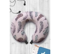 Туристическая дорожная подушка для путешествий в самолете/машине AMBESONNE перья trp_28876