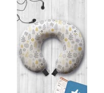 Туристическая дорожная подушка для путешествий в самолете/машине AMBESONNE осенняя пора trp_22963