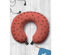 Туристическая дорожная подушка для путешествий в самолете/машине AMBESONNE спелый арбуз trp_118389