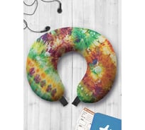 Туристическая дорожная подушка для путешествий в самолете/машине AMBESONNE яркая абстракция trp_274829