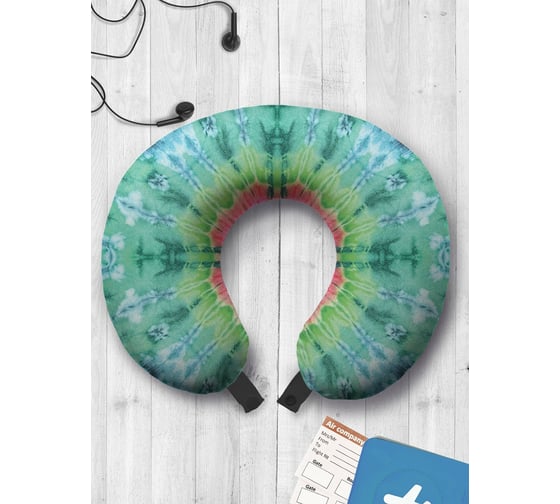 Туристическая дорожная подушка для путешествий в самолете/машине AMBESONNE галактическая скорость trp_20348 1