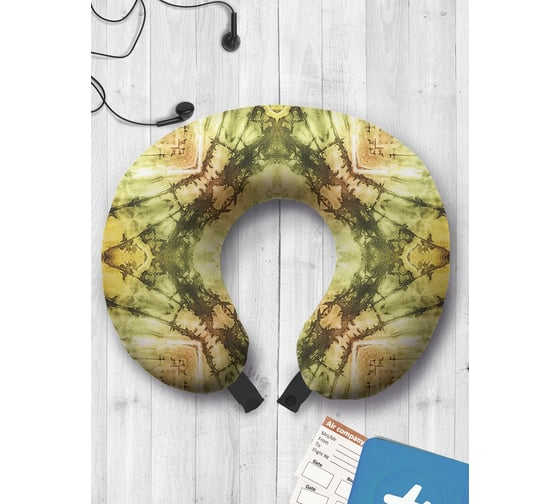 Туристическая дорожная подушка для путешествий в самолете/машине AMBESONNE иллюзорная звезда trp_20188 1