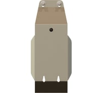 Защита редуктора SHERIFF для SUBARU Outback 2003-2008 2.0/ 2.5/ 3.0, гнутая, AL 5 мм, с крепежом 0830