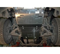 Защита рул. и карт. SHERIFF для TOYOTA Land Cruiser 120 (Prado) без штатной защиты 2005-2009 4, гнутая, AL 5 мм, с крепежом 0751