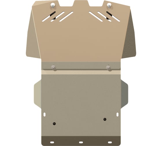 Защита рул. и карт. SHERIFF для TOYOTA Land Cruiser 90 3х-5ти дверн. 1996-2001 3.0 TD/ 3.0 D-4D/ 3,4i АТ, гнутая, AL 5 мм, с крепежом 1311 1