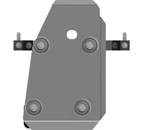 Защита редуктора SHERIFF для OPEL Mokka 2012-2019 1.8 (140л.с.) АТ 4wd, гнутая, AL 5 мм, с крепежом 2635