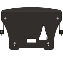 Защита радиатора SHERIFF для BMW X 1 11/2009-2014 2.0 TD AT, гнутая, сталь 2.5 мм, с крепежом 2117