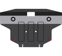 Защита радиатора SHERIFF для SSANG YONG Stavic 2013-2019 2.2 TD АТ, универсальная штамповка, сталь 2.5 мм, с крепежом 2510