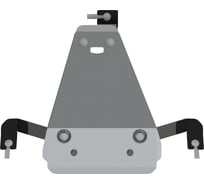 Защита редуктора SHERIFF для VOLKSWAGEN Teramont 2017-2.0TSI/ 3.6 AT, гнутая, AL 5 мм, с крепежом 3767