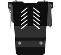 Защита редуктора SHERIFF для HONDA Ridgeline 2009-2014 3.5 АТ, гнутая, сталь 3 мм, с крепежом 2701