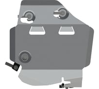 Защита редуктора SHERIFF для AUDI A 6 Police edition 2014-2018 3.0 TDI 4WD, гнутая, AL 4 мм, с крепежом 3457