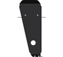 Защита редуктора SHERIFF для GEELY Atlas 2018-1.8T AT AWD/ 2.4 AT AWD, гнутая, сталь 2.5 мм, с крепежом 3774