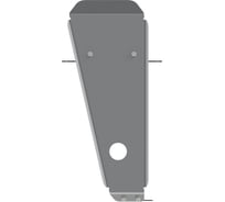 Защита редуктора SHERIFF для GEELY Atlas 2018-1.8T AT AWD/ 2.4 AT AWD, гнутая, AL 4 мм, с крепежом 3775