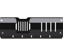 Защита заднего моста SHERIFF для SUZUKI Jimny 2019-1.5 AT, MT 4wd, гнутая, сталь 2.0 мм, с крепежом 4036