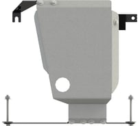 Защита редуктора SHERIFF для KIA Sorento 2020-2.2d AT 4wd, гнутая, AL 4 мм, с крепежом 4903