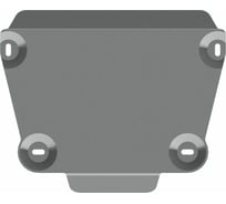 Защита редуктора SHERIFF для FORD Kuga 2013-2016 2.0TDi МТ 4wd/ 1.6 (182 л.с.) AT 4wd/ FORD Kuga 2017-2020 1.5 EcoBoost АТ 4wd, гнутая, AL 4 мм, с крепежом 2445 V 2445 V1