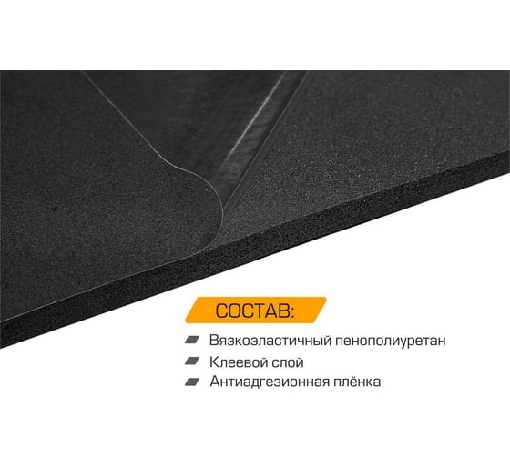 Шумопоглощающий материал JUMBO acoustics шумоизоляция 10.0 1 шт. N10001R1