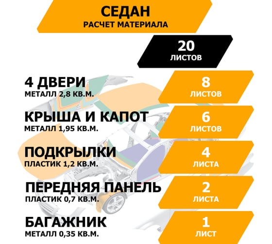 Вибропоглощающий материал JUMBO acoustics шумоизоляция 2.0 10 шт. V02010D1