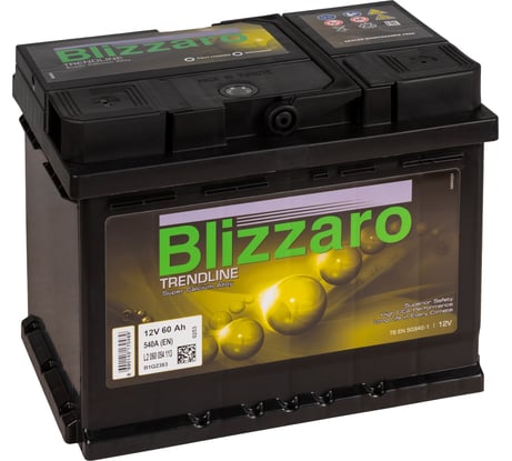 Аккумулятор BLIZZARO TRENDLINE 60L 540A, 242x175x190 450722