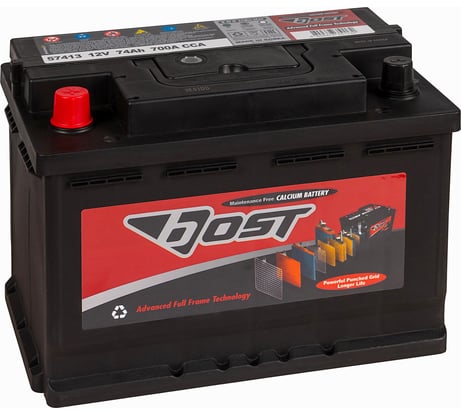 Аккумулятор BOST 57413 74L 700A, 276x175x190 451155