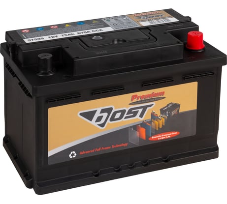 Аккумулятор BOST PREMIUM 57539 75R 670A, 276x175x175 451072