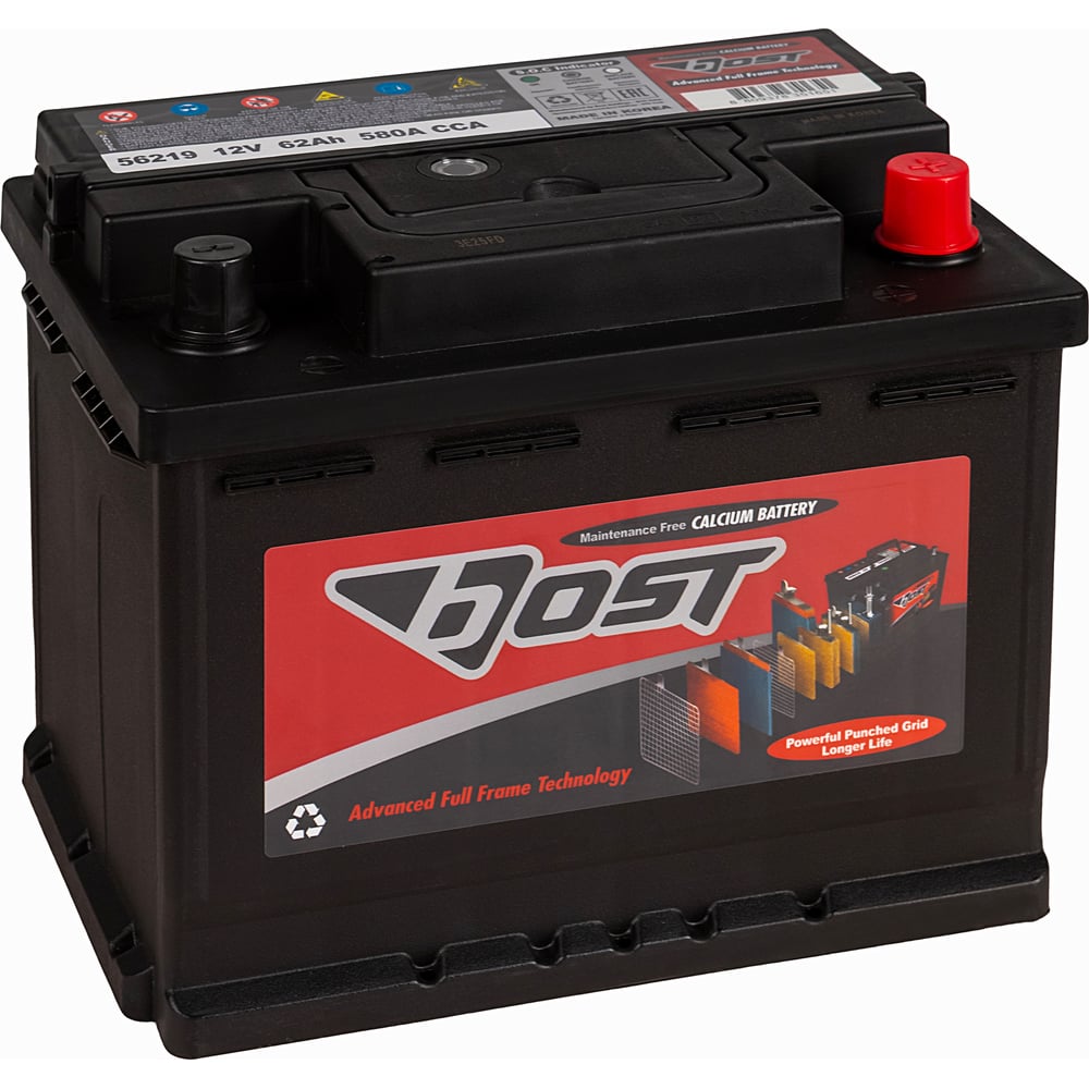 Аккумулятор BOST 56219 62R 580A, 242x175x190 461389 - выгодная цена ...