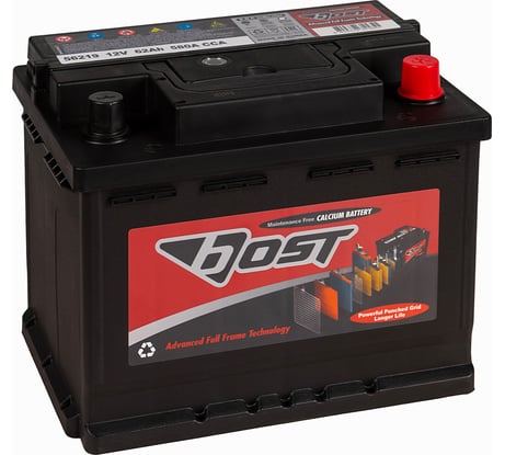 Аккумулятор BOST 56219 62R 580A, 242x175x190 461389