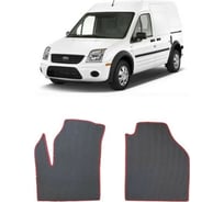 Ковры в салон автомобиля Eva Smart для ford transit connect i рестайлинг 2009 -, эва сота, черные c бежевой окантовкой 3877-B5A1-S