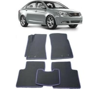 Ковры в салон автомобиля Eva Smart для geely emgrand ec7 2009 - 2016, эва сота, черные c красной окантовкой 1222-B5A7-S