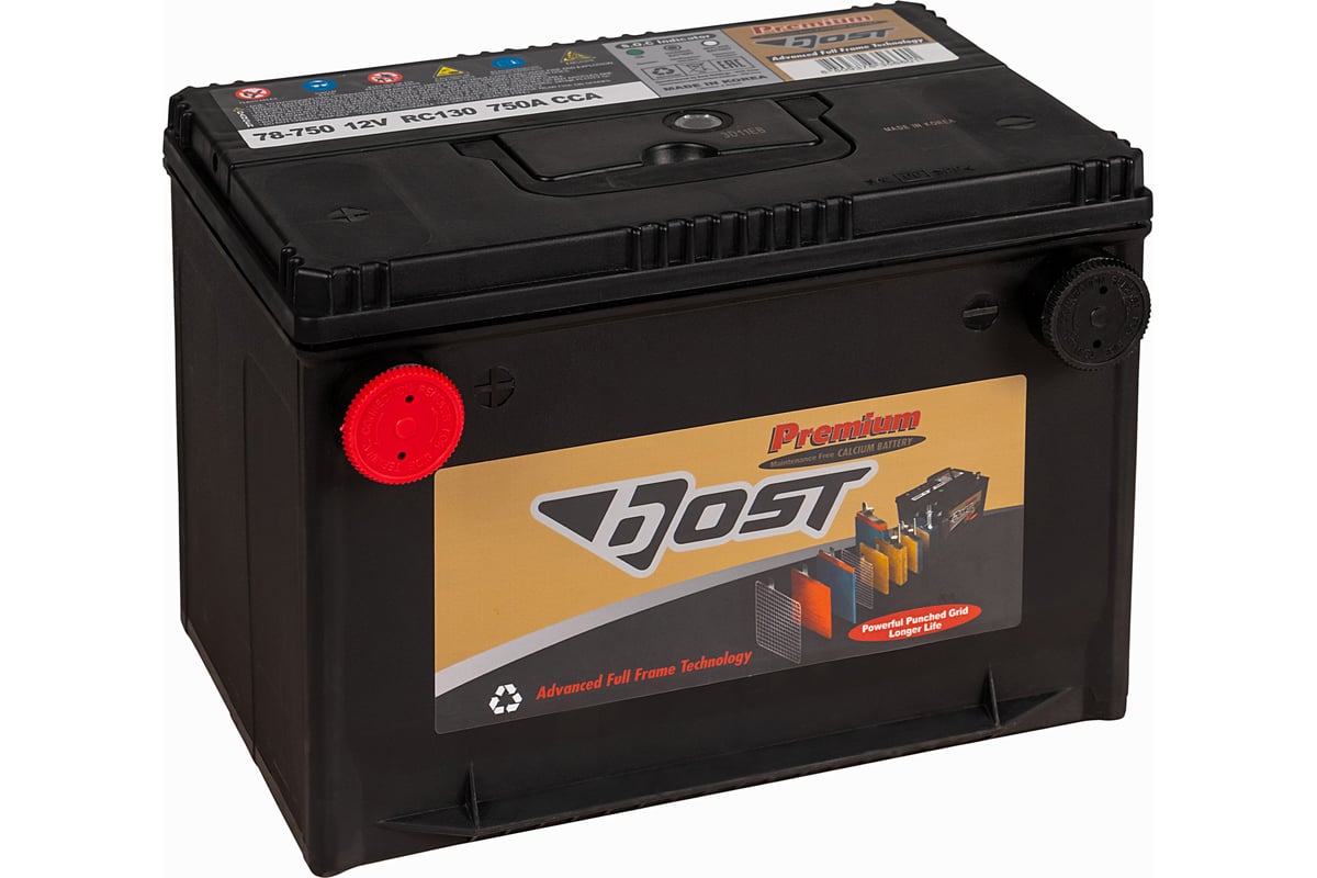 Аккумулятор BOST PREMIUM 78-750 85L 750A, 258x179x181 451295 - выгодная  цена, отзывы, характеристики, фото - купить в Москве и РФ