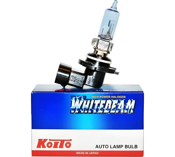 Высокотемпературная лампа KOITO Whitebeam 9005 HB3, 12 В, 65 Вт, 120 Вт, 4200 K, уп. 1 шт. 0756W 117802 1