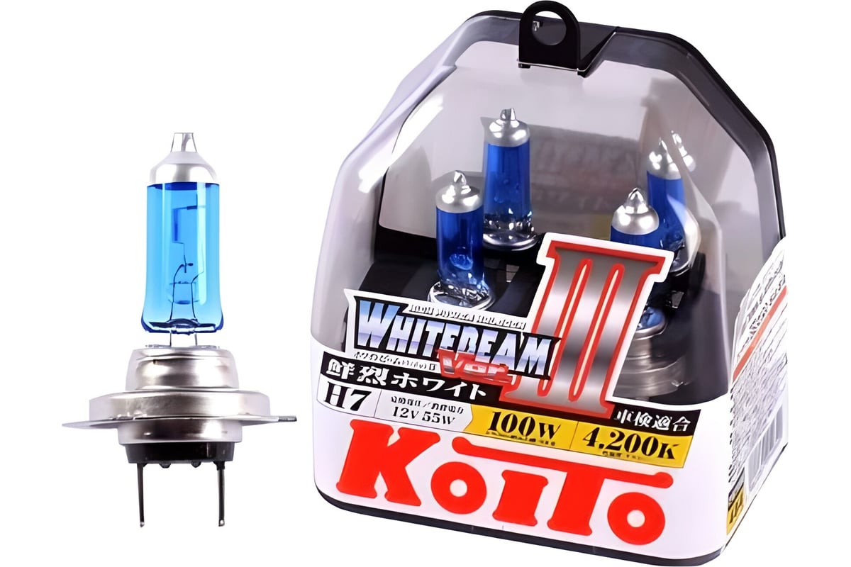 Koito whitebeam h7. Лампы h7 Koito Whitebeam. Лампа 12v Koito Whitebeam h7 55w (100w) 4200k 2шт p0755w. Галогенные лампы h7 Koito Whitebeam III 12v (55w/100w) на Дальний свет. Лампа Koito h7 12v 55w (100w).