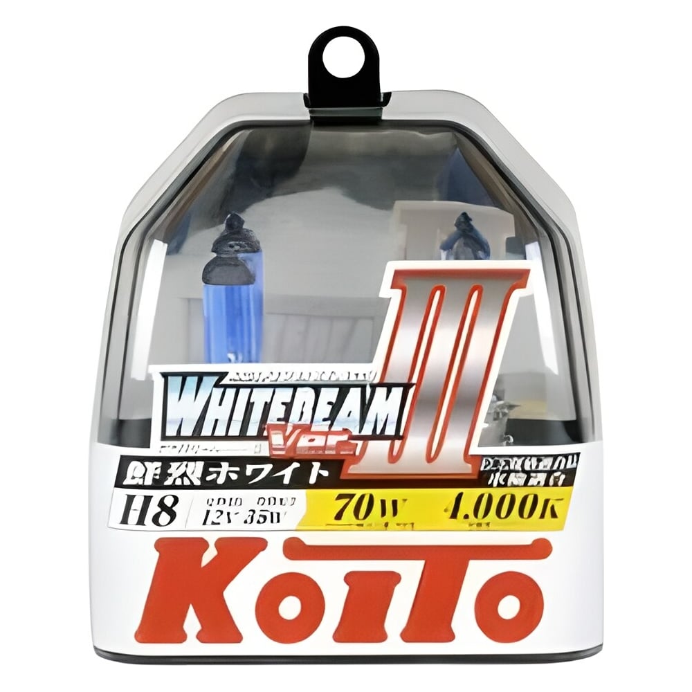 Высокотемпературная лампа KOITO Whitebeam H8, 12 В, 35 Вт, 70 Вт, 4000 ...