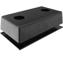 Бампер резиновый ТЕХНОЛОГИЯ БР-500 (500x250x100 мм) (П) в комплекте с пластиной для крепления БР 500x250 (2шайбы + 2 гайки) 00-00003447