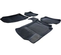 Ковры Eva Smart в салон автомобиля kia rio x (x-line) пресс борта 2017 - эва сота красные c синей окантовкой 3608-A7B2-S