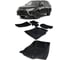 Ковры Eva Smart в салон автомобиля mitsubishi outlander iii 5мест пресс борта 2012 - эва сота красные c черной окантовкой 3568-A7B5-S 1