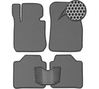 Ковры в салон автомобиля Eva Smart ford focus i 1999 - 2005 эва сота серые c черной окантовкой 1192-B1B5-S