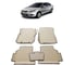 Ковры в салон автомобиля Eva Smart ford focus ii вариант макси 3d 2005 - 2011 эва сота коричневые c красной окантовкой 2841-A6A7-S 1